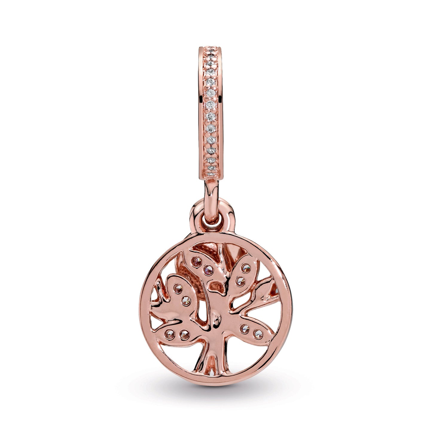 Sparkling Family Tree Dangle Charm Premium Fashion Jewelry Gift Collection