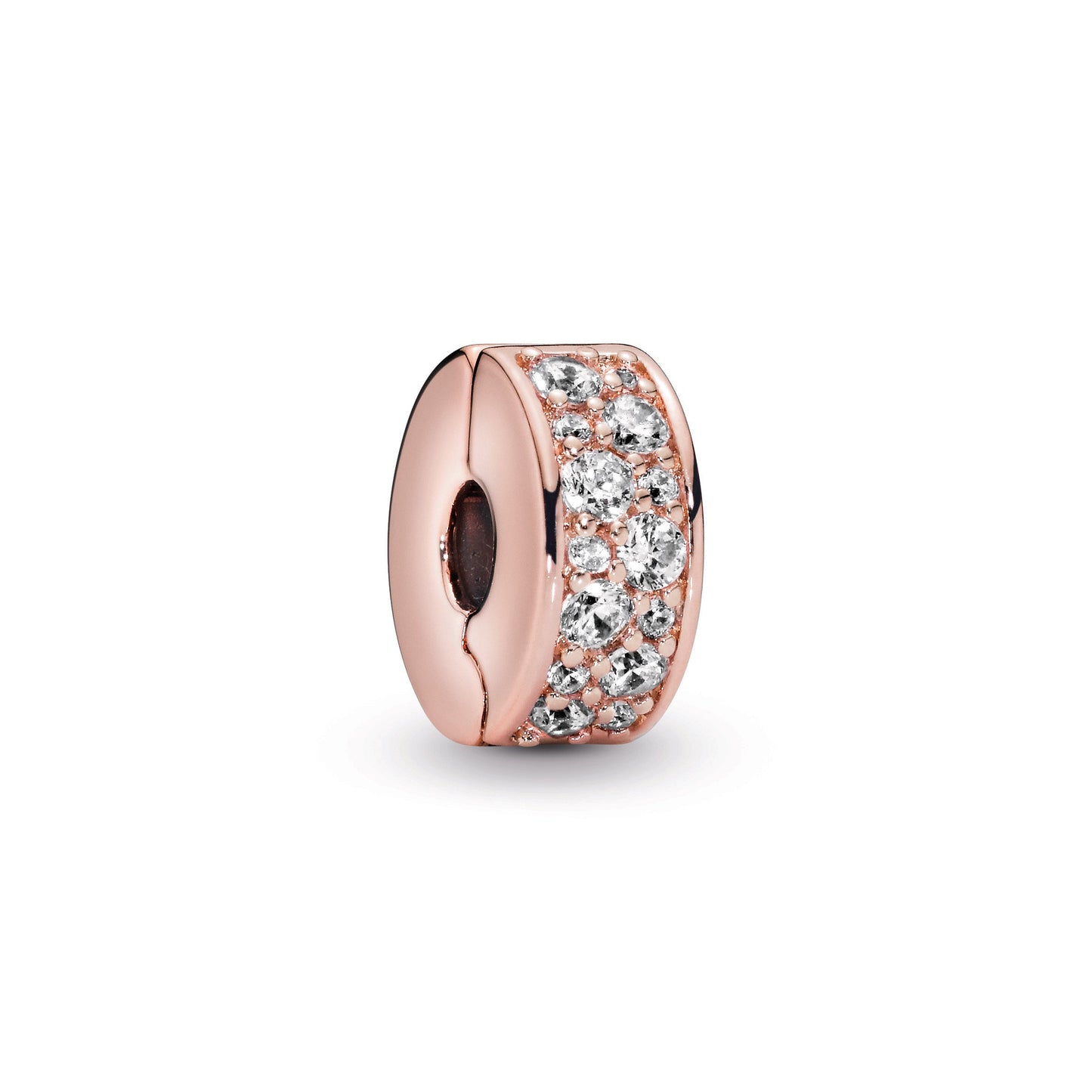 Clear Pavé Clip Charm Premium Fashion Jewelry Gift Collection