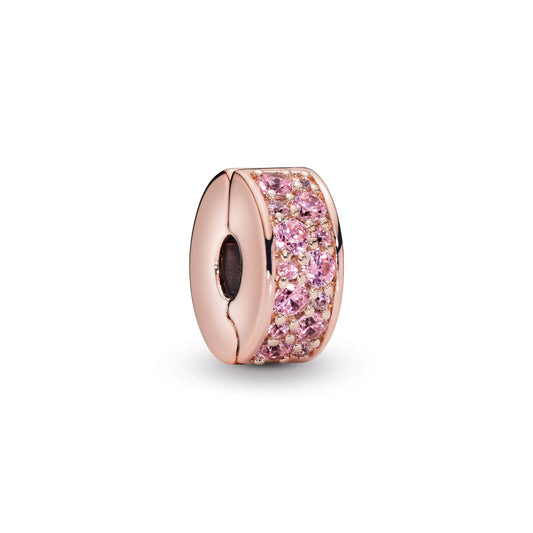Pink Pavé Clip Charm Premium Fashion Jewelry Gift Collection