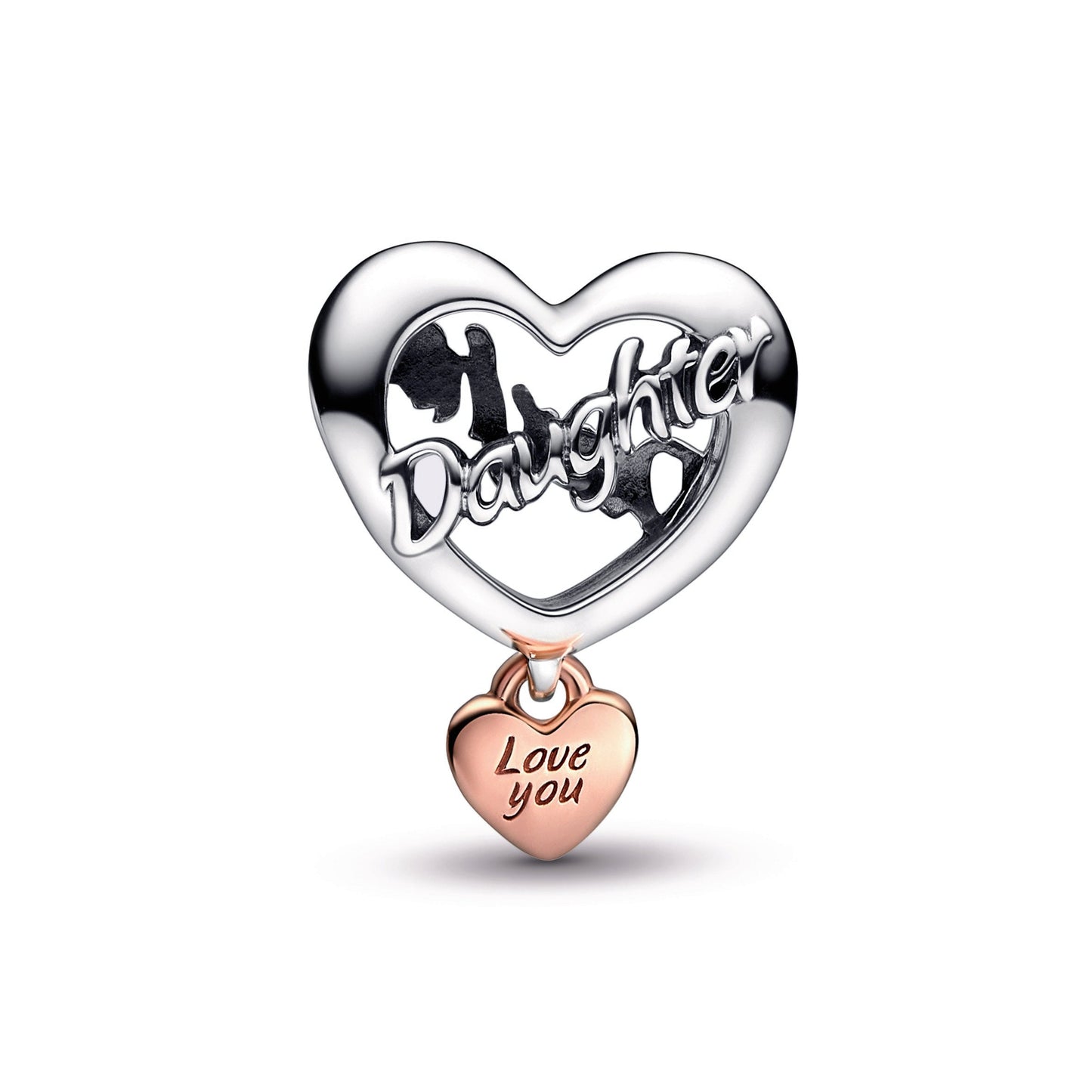 Love You Daughter Heart Charm Premium Fashion Jewelry Gift Collection