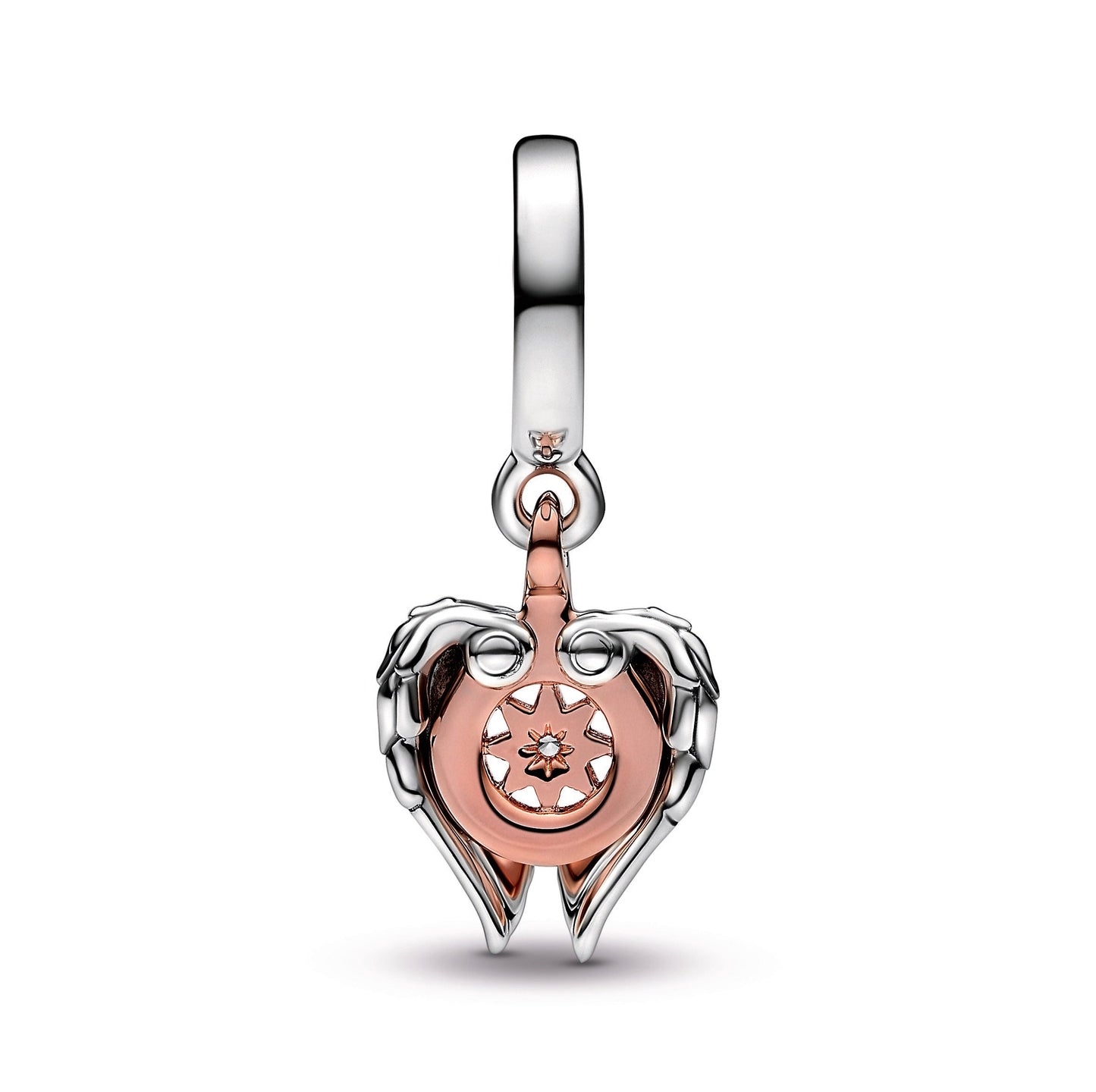 Celestial Compass Angel Wings Dangle Charm Premium Fashion Jewelry Gift Collection