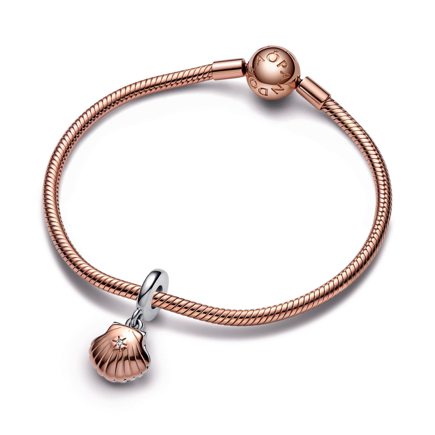 Pandora Club 2023 Sea Shell & Treated Freshwater Cultured Pearl Dangle Charm Premium Fashion Jewelry Gift Collection
