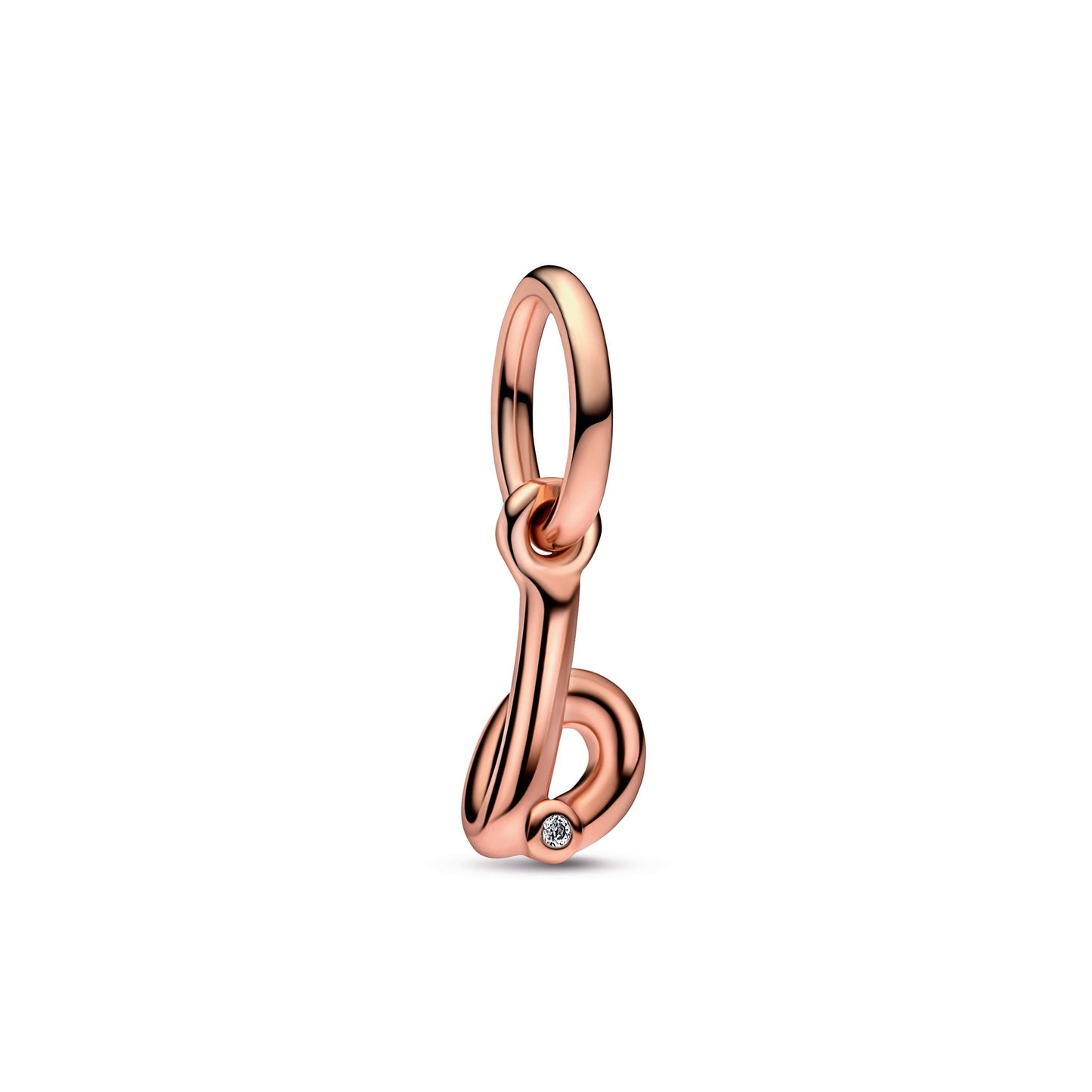 Letter b Script Alphabet Dangle Charm Premium Fashion Jewelry Gift Collection