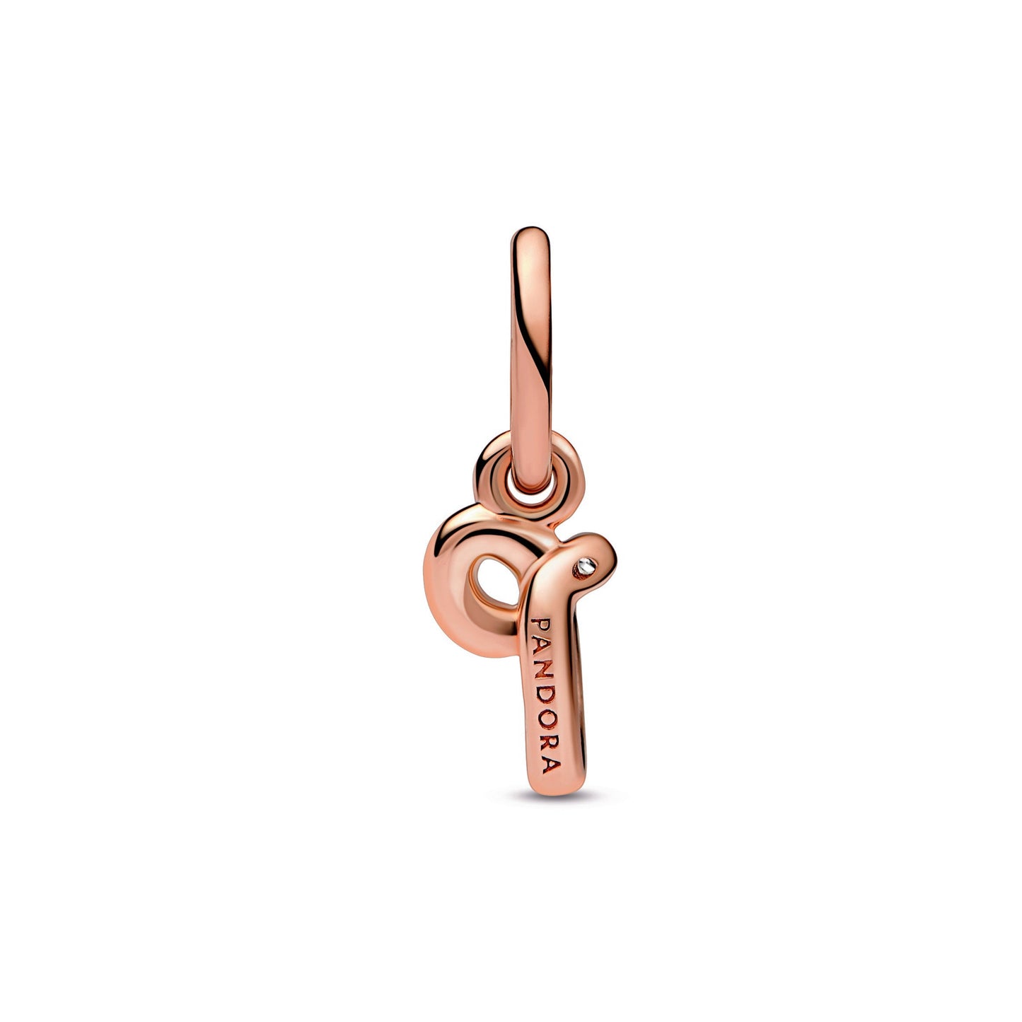 Letter p Script Alphabet Dangle Charm Premium Fashion Jewelry Gift Collection