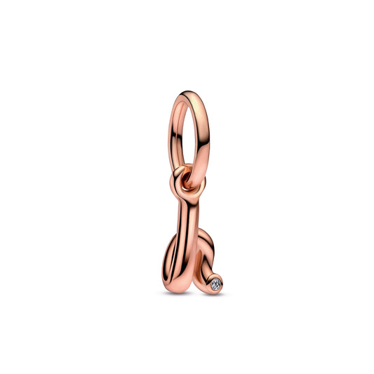 Letter h Script Alphabet Dangle Charm Premium Fashion Jewelry Gift Collection