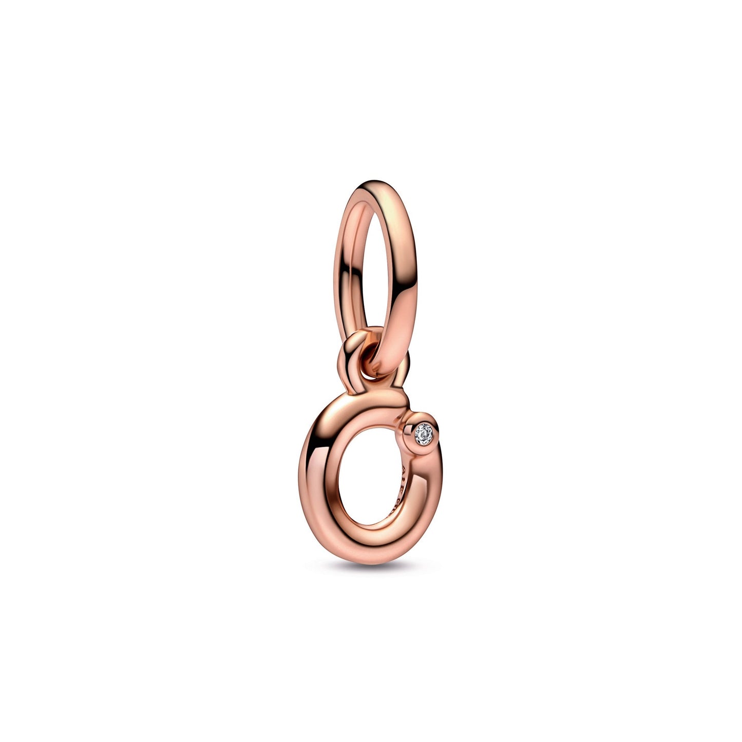 Letter o Script Alphabet Dangle Charm Premium Fashion Jewelry Gift Collection