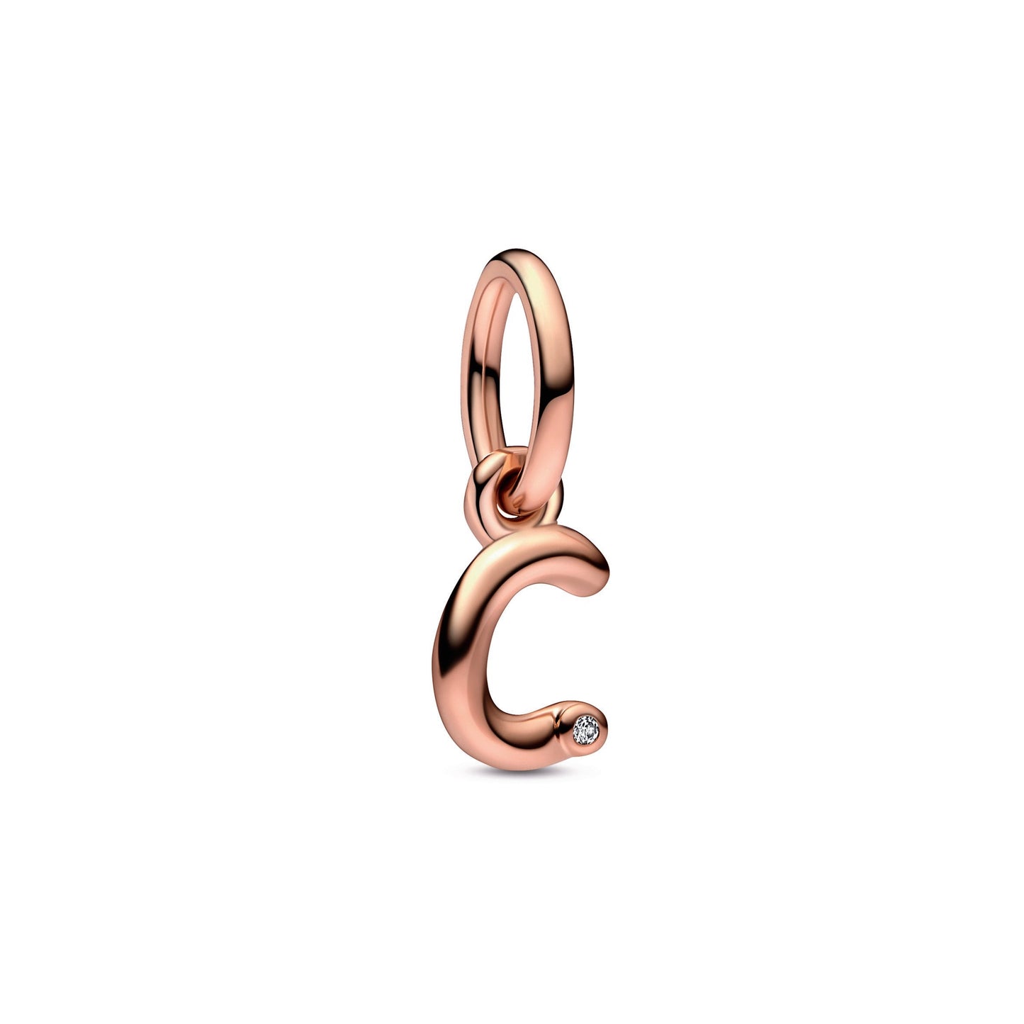 Letter c Script Alphabet Dangle Charm Premium Fashion Jewelry Gift Collection