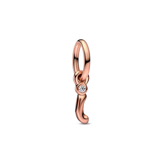 Letter i Script Alphabet Dangle Charm Premium Fashion Jewelry Gift Collection