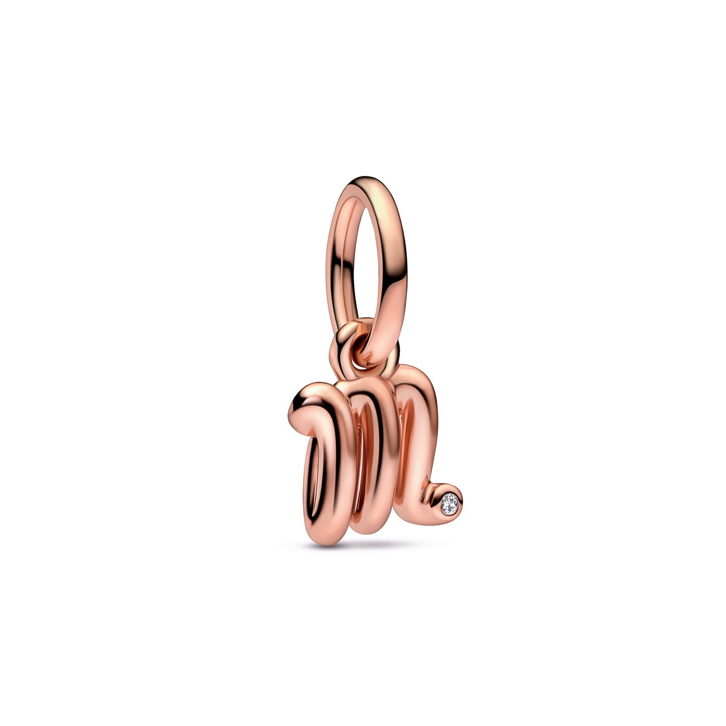 Letter m Script Alphabet Dangle Charm Premium Fashion Jewelry Gift Collection
