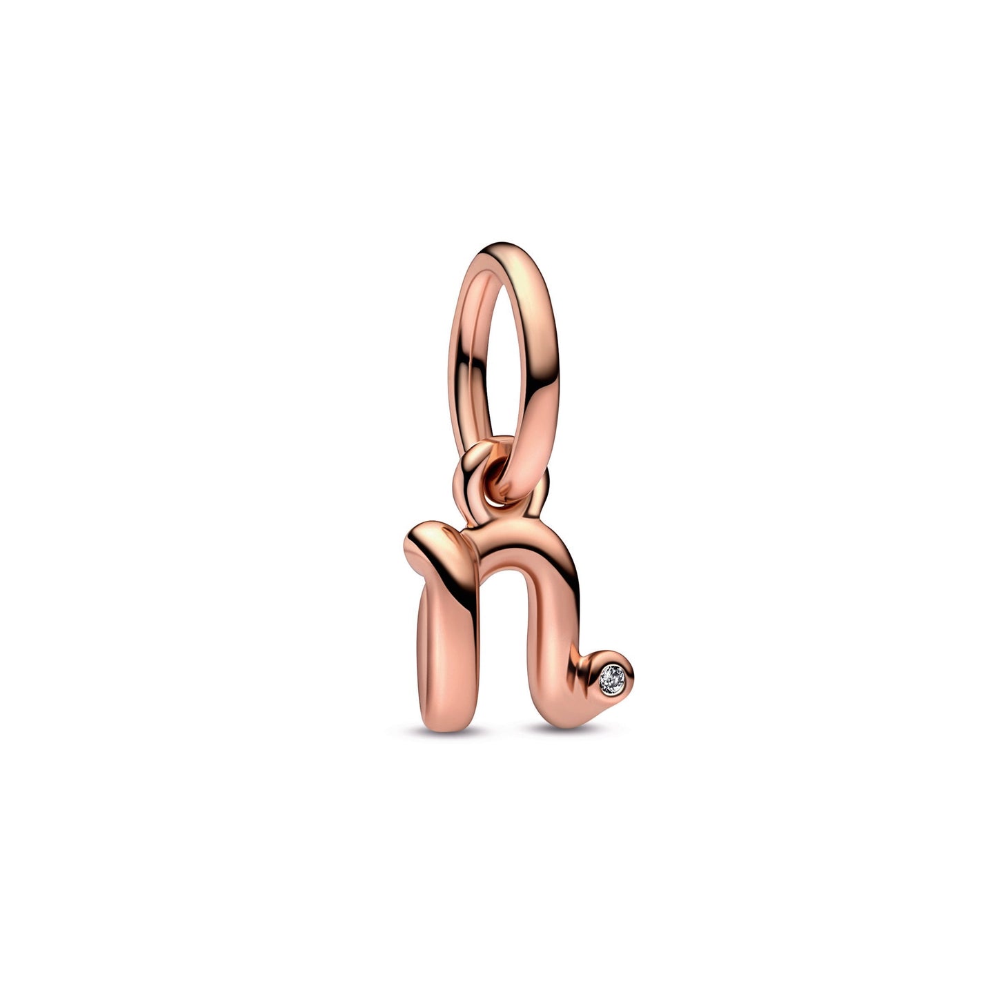 Letter n Script Alphabet Dangle Charm Premium Fashion Jewelry Gift Collection