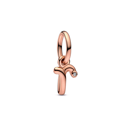 Letter r Script Alphabet Dangle Charm Premium Fashion Jewelry Gift Collection
