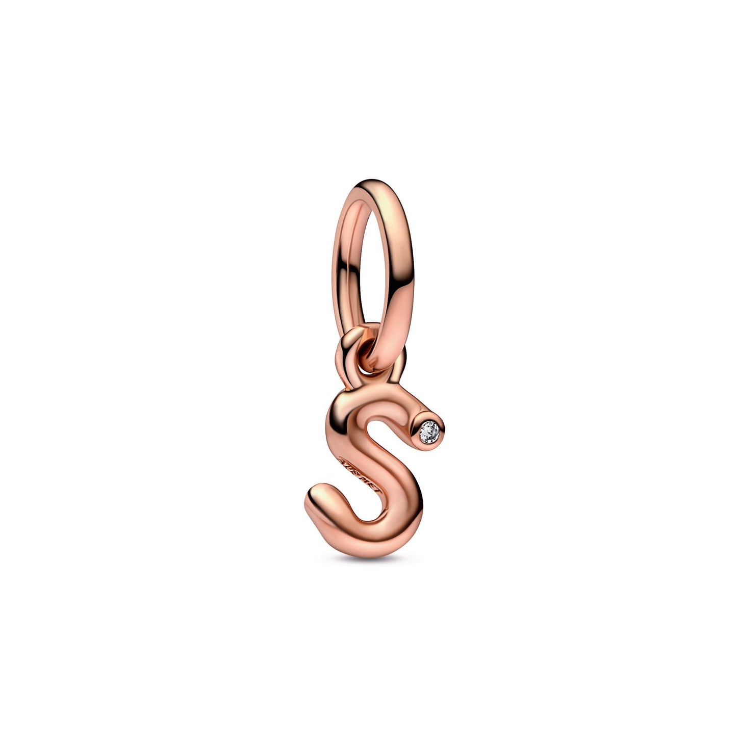 Letter s Script Alphabet Dangle Charm Premium Fashion Jewelry Gift Collection