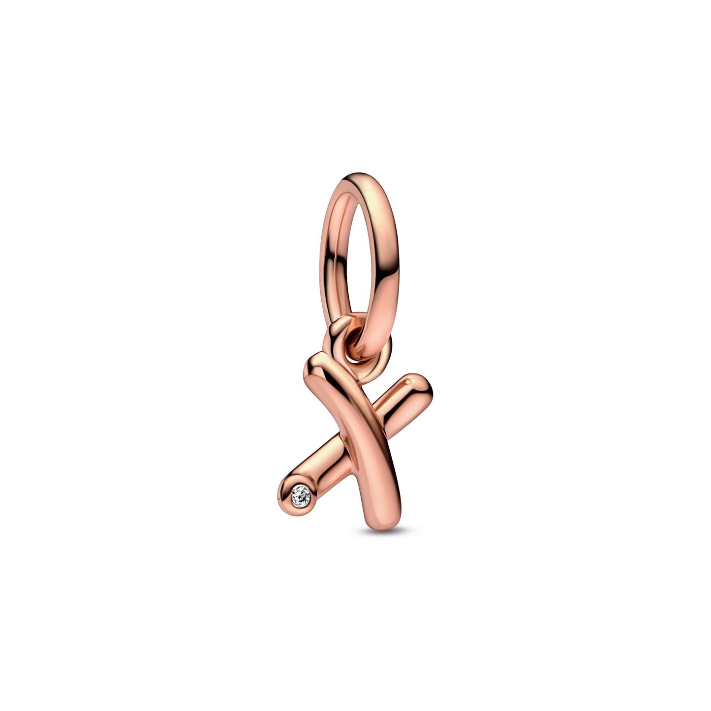 Letter x Script Alphabet Dangle Charm Premium Fashion Jewelry Gift Collection