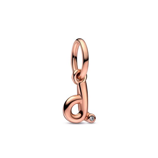 Letter d Script Alphabet Dangle Charm Premium Fashion Jewelry Gift Collection