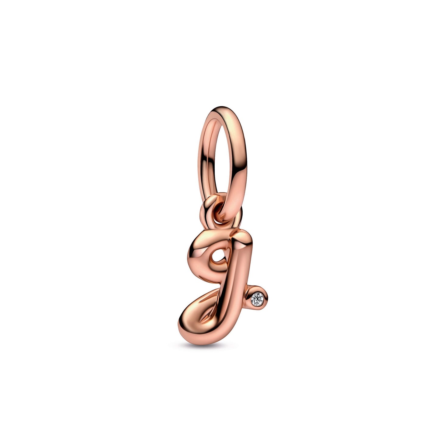Letter g Script Alphabet Dangle Charm Premium Fashion Jewelry Gift Collection
