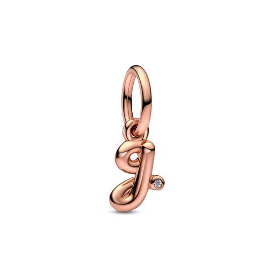 Letter g Script Alphabet Dangle Charm Premium Fashion Jewelry Gift Collection