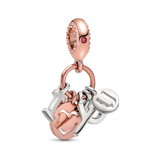 I Love You Letters Dangle Charm Premium Fashion Jewelry Gift Collection