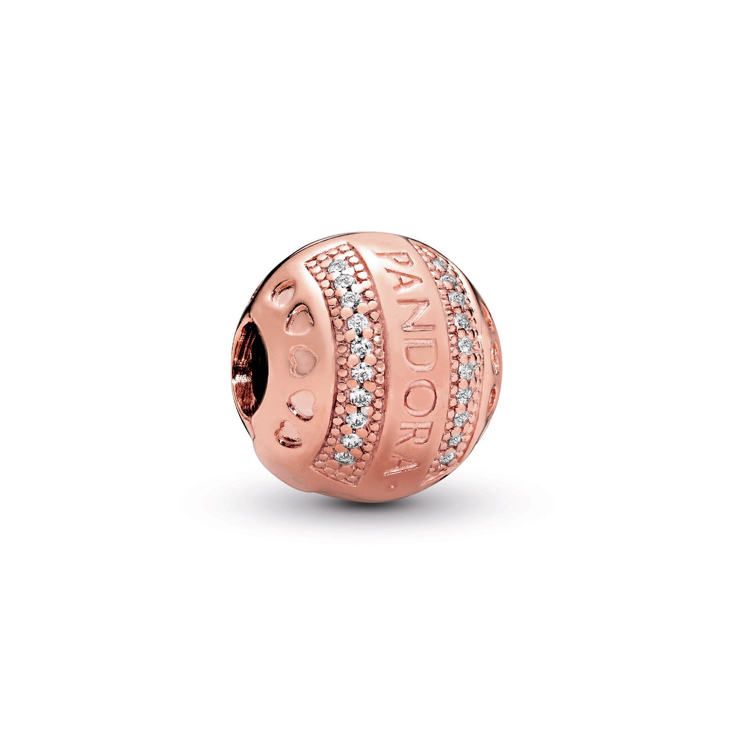 Pandora Logo Round Clip Charm Premium Fashion Jewelry Gift Collection