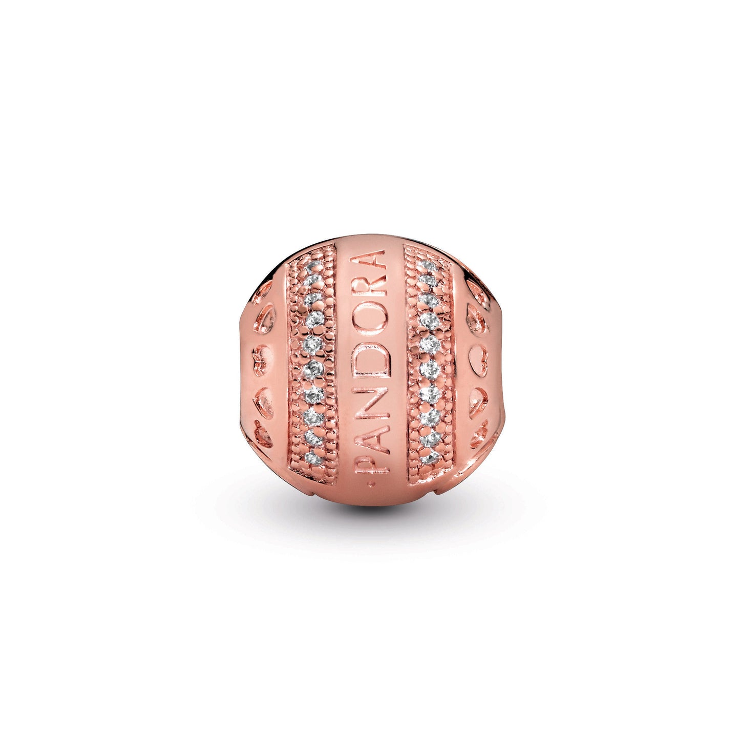 Pandora Logo Round Clip Charm Premium Fashion Jewelry Gift Collection