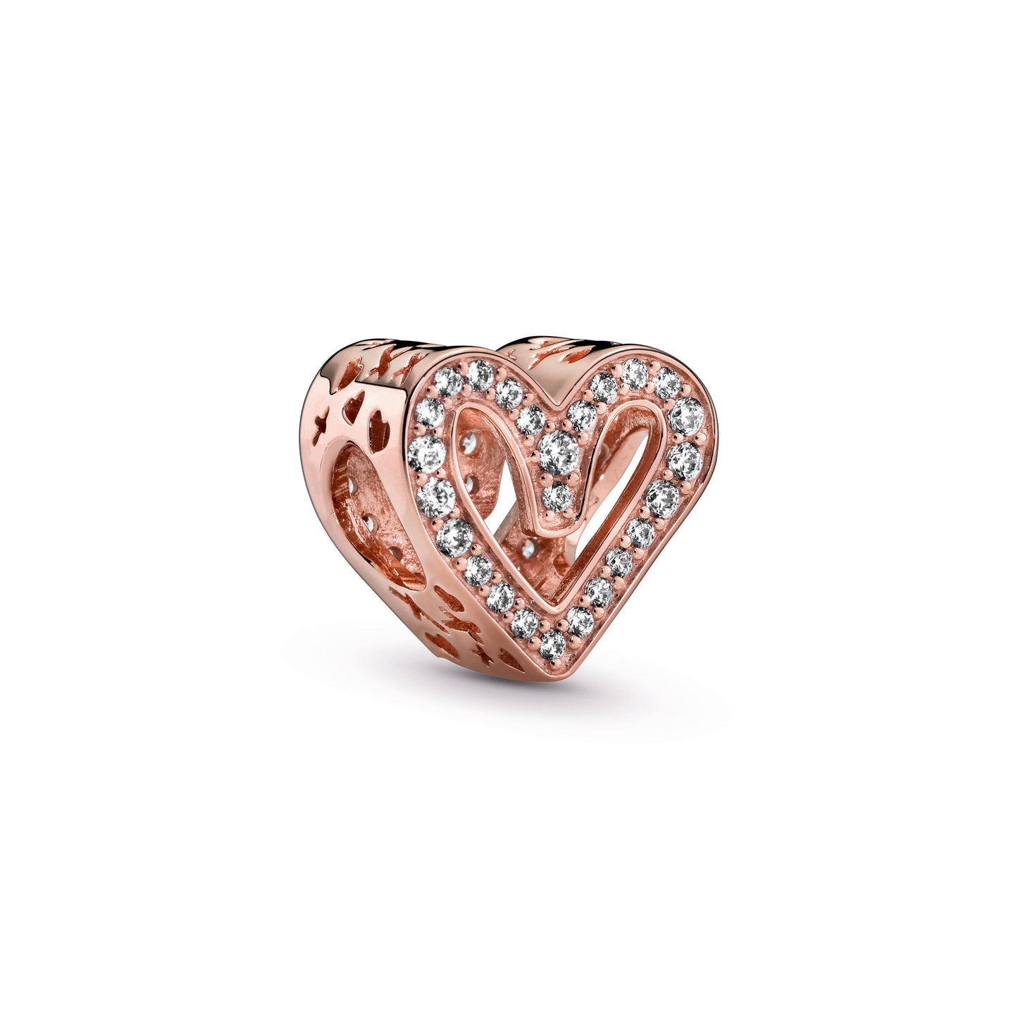 Sparkling Freehand Heart Charm Premium Fashion Jewelry Gift Collection
