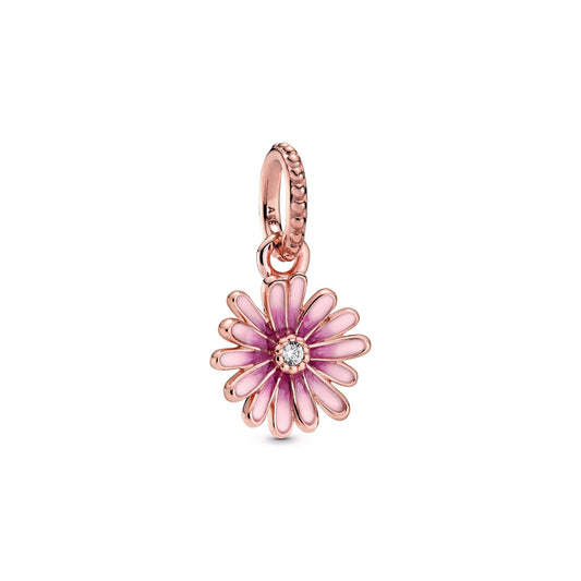 Pink Daisy Flower Dangle Charm Premium Fashion Jewelry Gift Collection