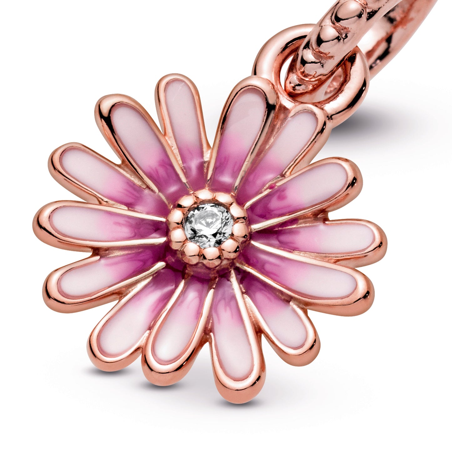 Pink Daisy Flower Dangle Charm Premium Fashion Jewelry Gift Collection