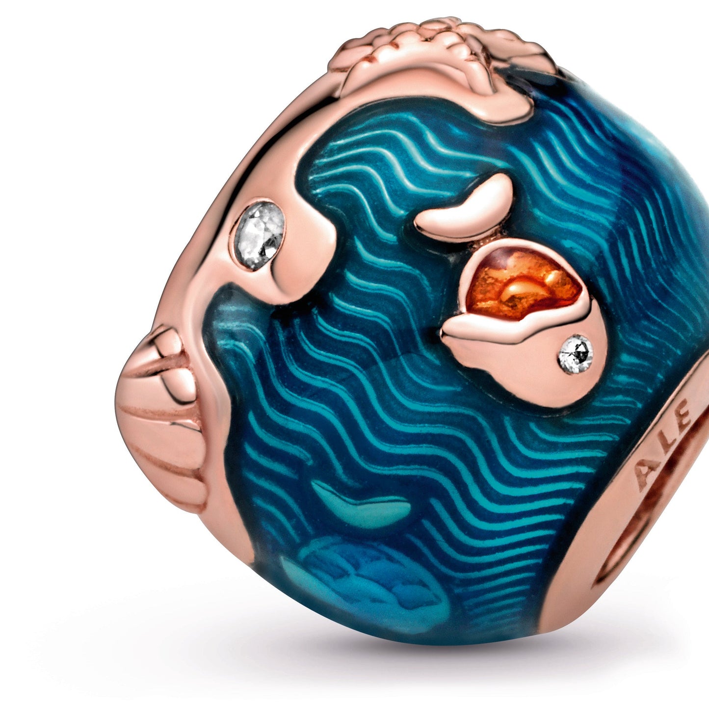 Shimmering Ocean Waves & Fish Charm Premium Fashion Jewelry Gift Collection