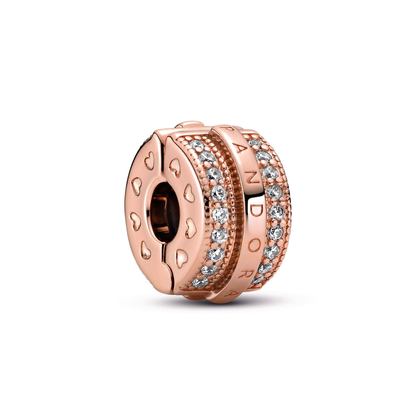 Sparkling Pavé Lines and Logo Clip Premium Fashion Jewelry Gift Collection
