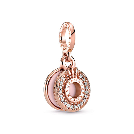 Sparkling Pavé Crown O Dangle Charm Premium Fashion Jewelry Gift Collection