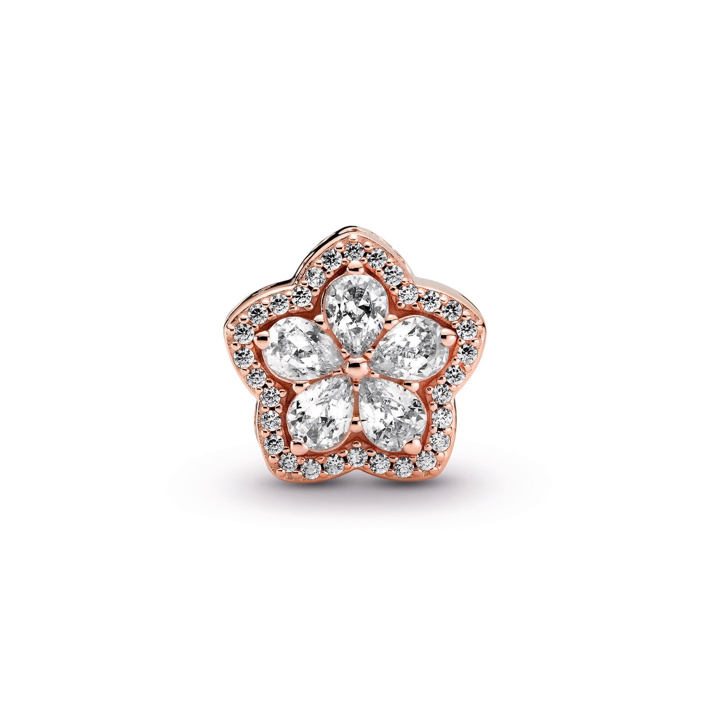Sparkling Snowflake Pavé Charm Premium Fashion Jewelry Gift Collection