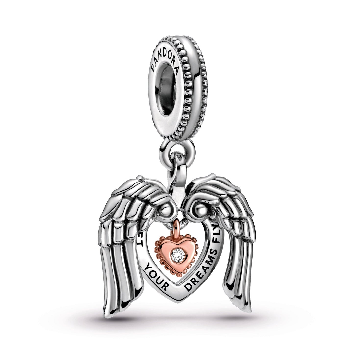 Pandora Club 2021 Angel Wings & Heart Dangle Charm Premium Fashion Jewelry Gift Collection