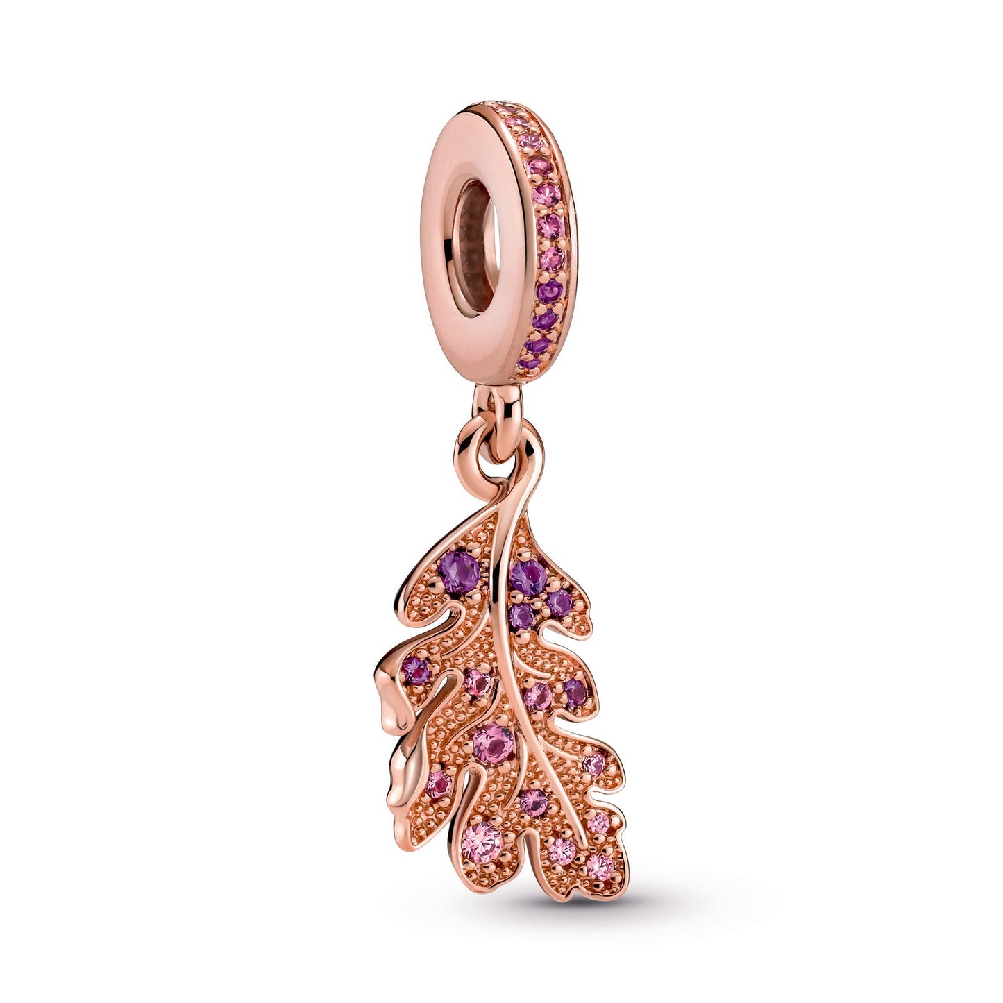 Oak Leaf Dangle Charm Premium Fashion Jewelry Gift Collection
