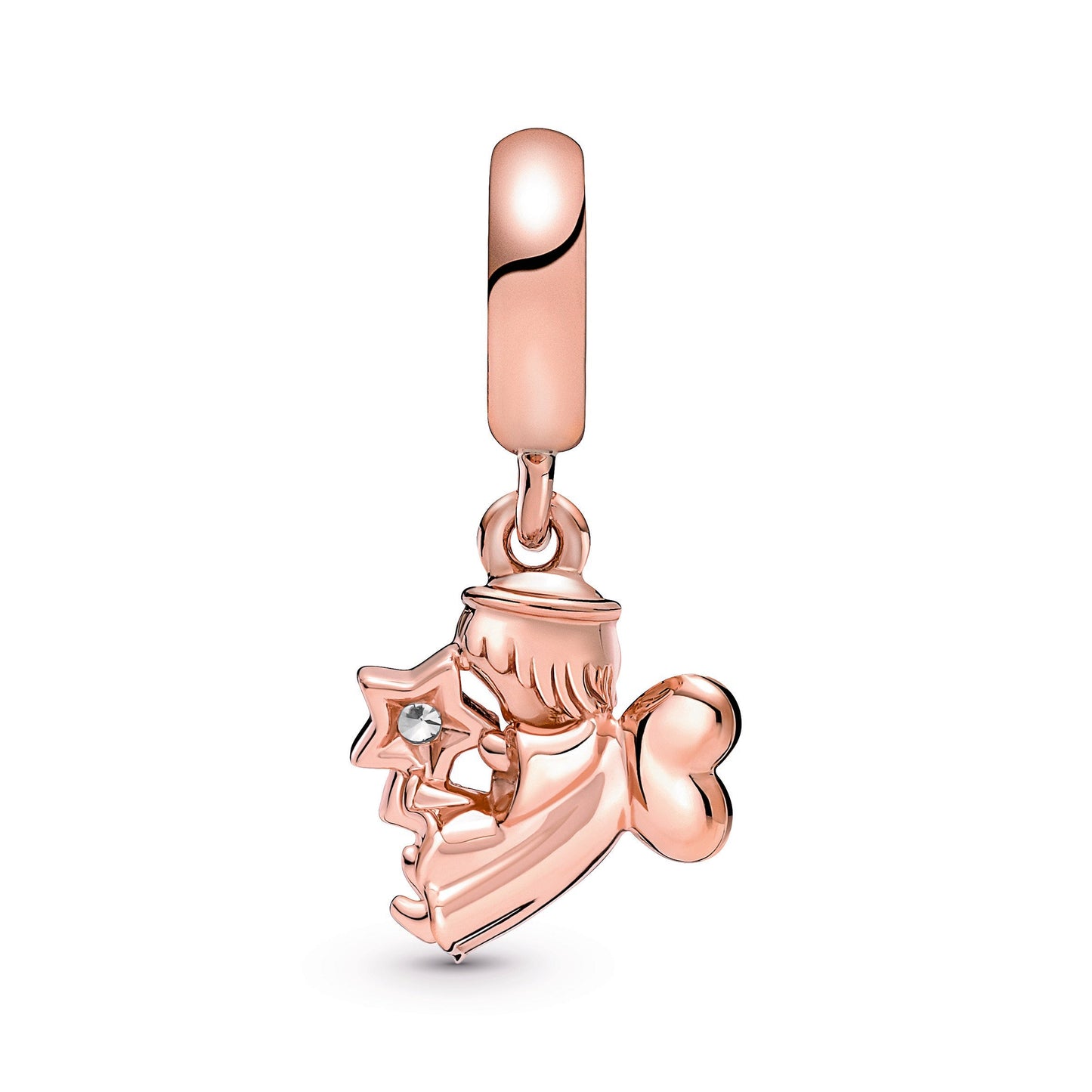 Heart Winged Angel Dangle Charm Premium Fashion Jewelry Gift Collection