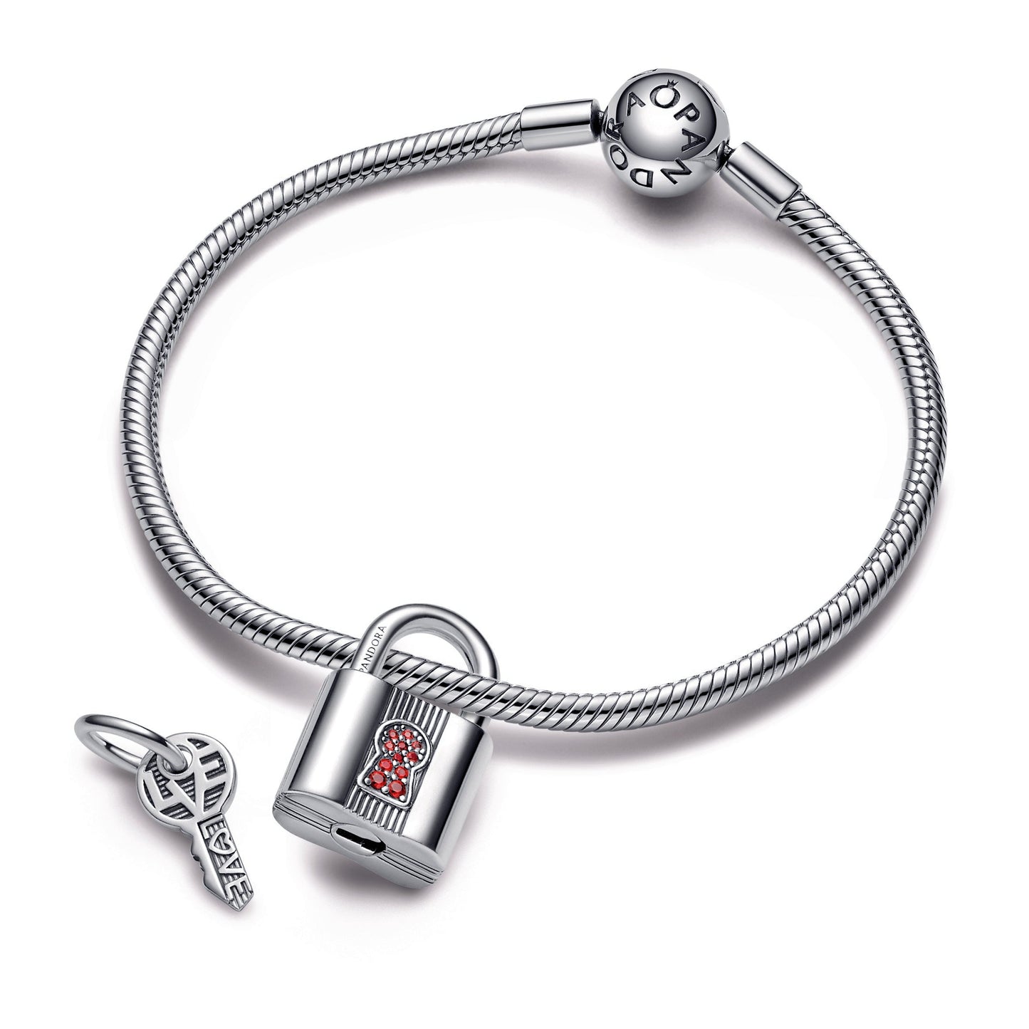 Padlock and Key Dangle Charm Premium Fashion Jewelry Gift Collection