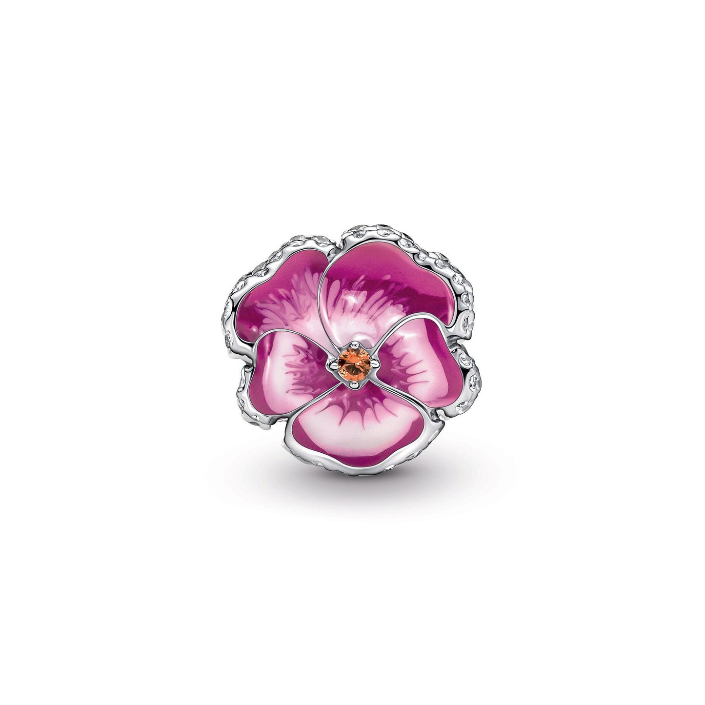 Pink Pansy Flower Charm Premium Fashion Jewelry Gift Collection