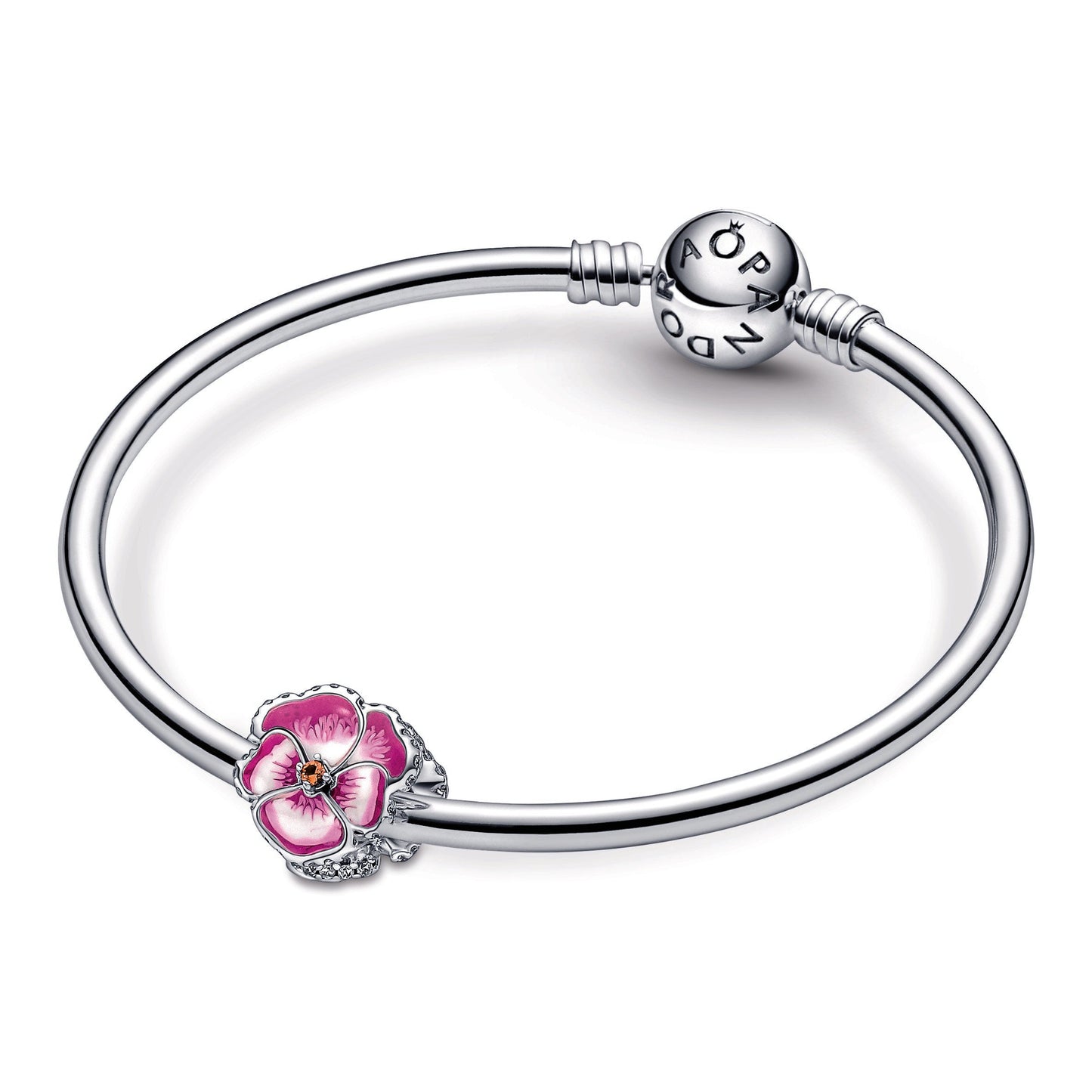 Pink Pansy Flower Charm Premium Fashion Jewelry Gift Collection