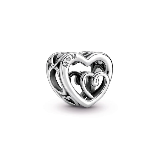 Entwined Infinite Hearts Charm Premium Fashion Jewelry Gift Collection
