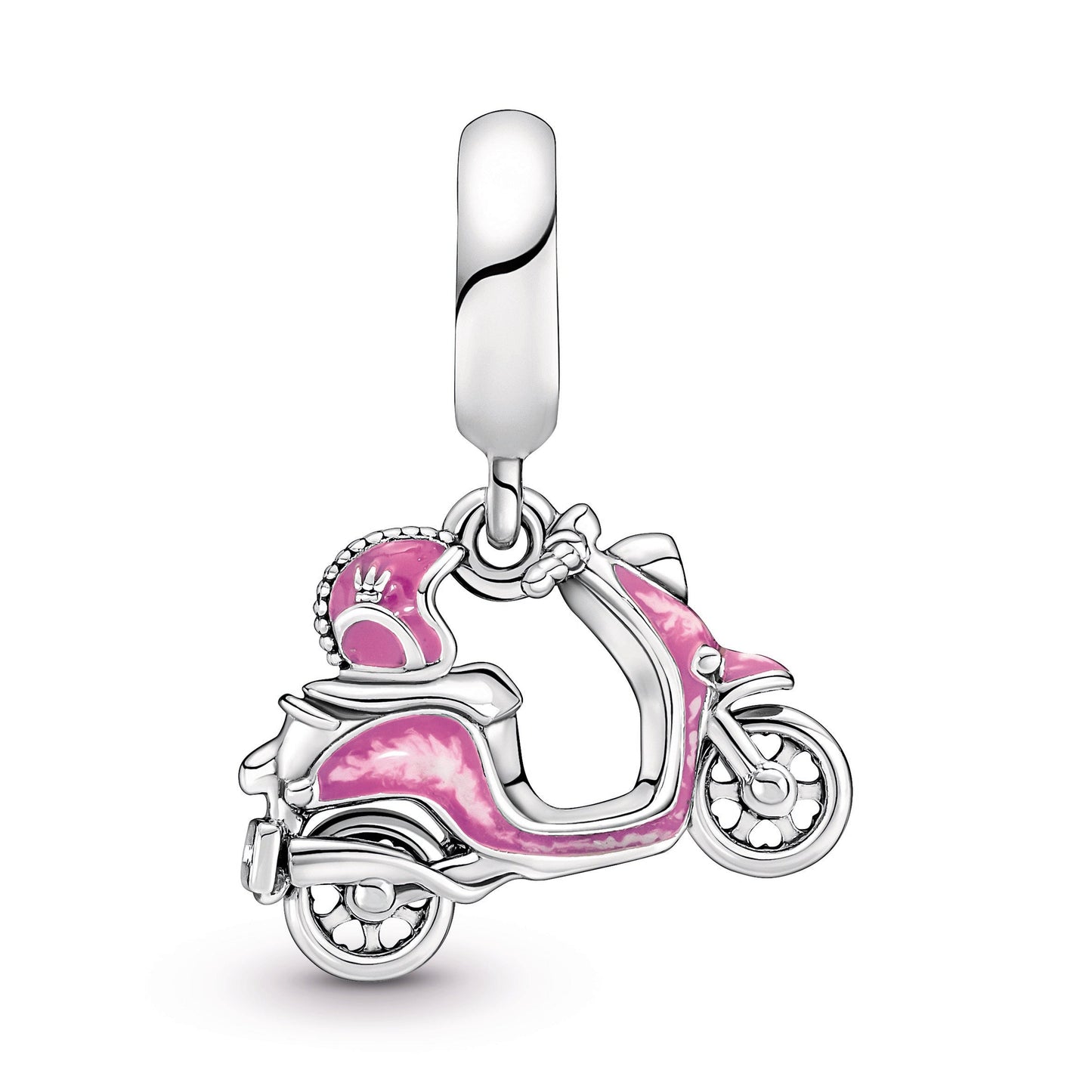 Pink Scooter Dangle Charm Premium Fashion Jewelry Gift Collection