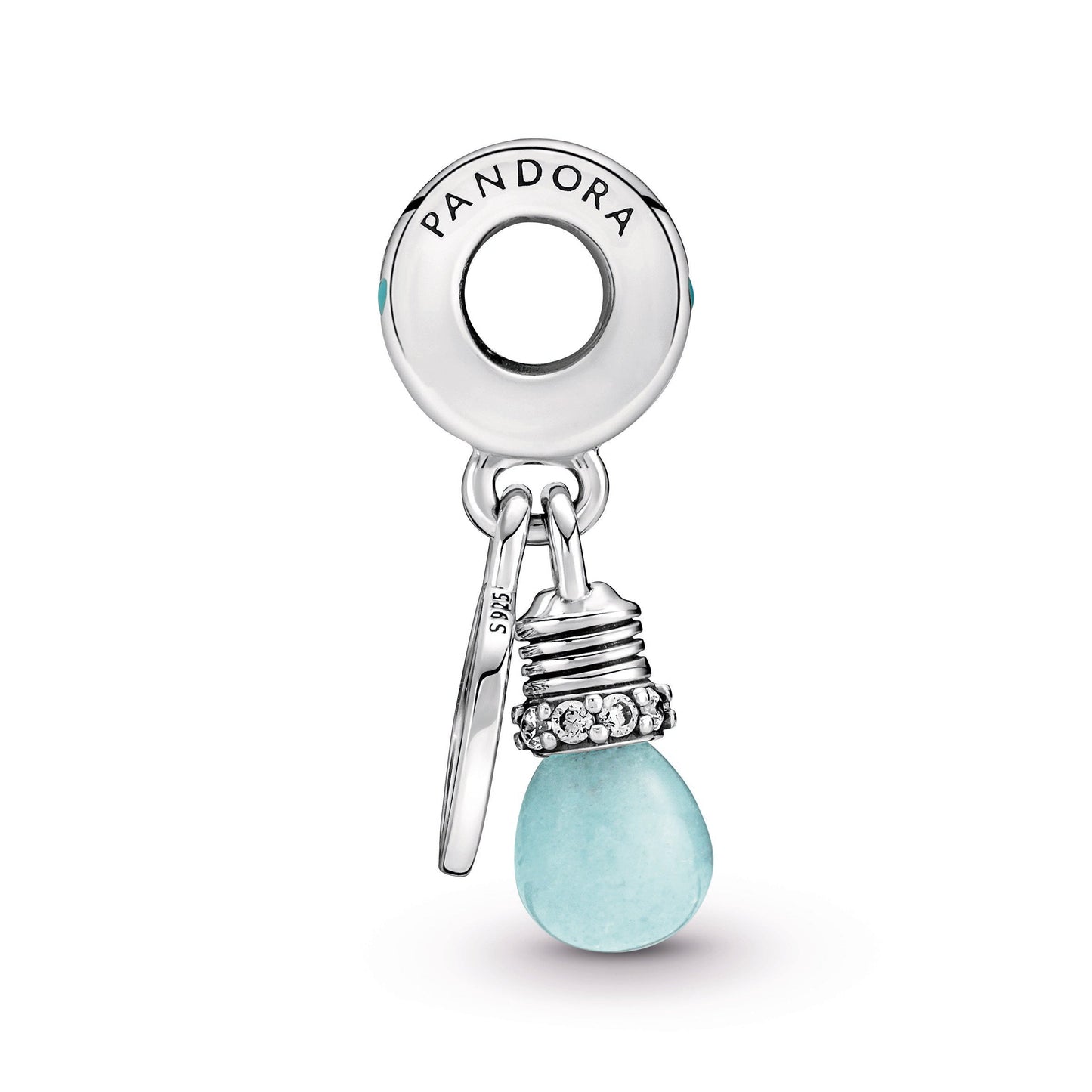 Glow-in-the-dark Lightbulb Double Dangle Charm Premium Fashion Jewelry Gift Collection