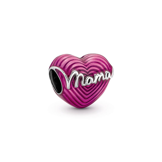 Radiating Love Mama Heart Charm Premium Fashion Jewelry Gift Collection