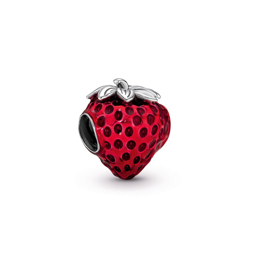 Seeded Strawberry Fruit Charm Premium Fashion Jewelry Gift Collection
