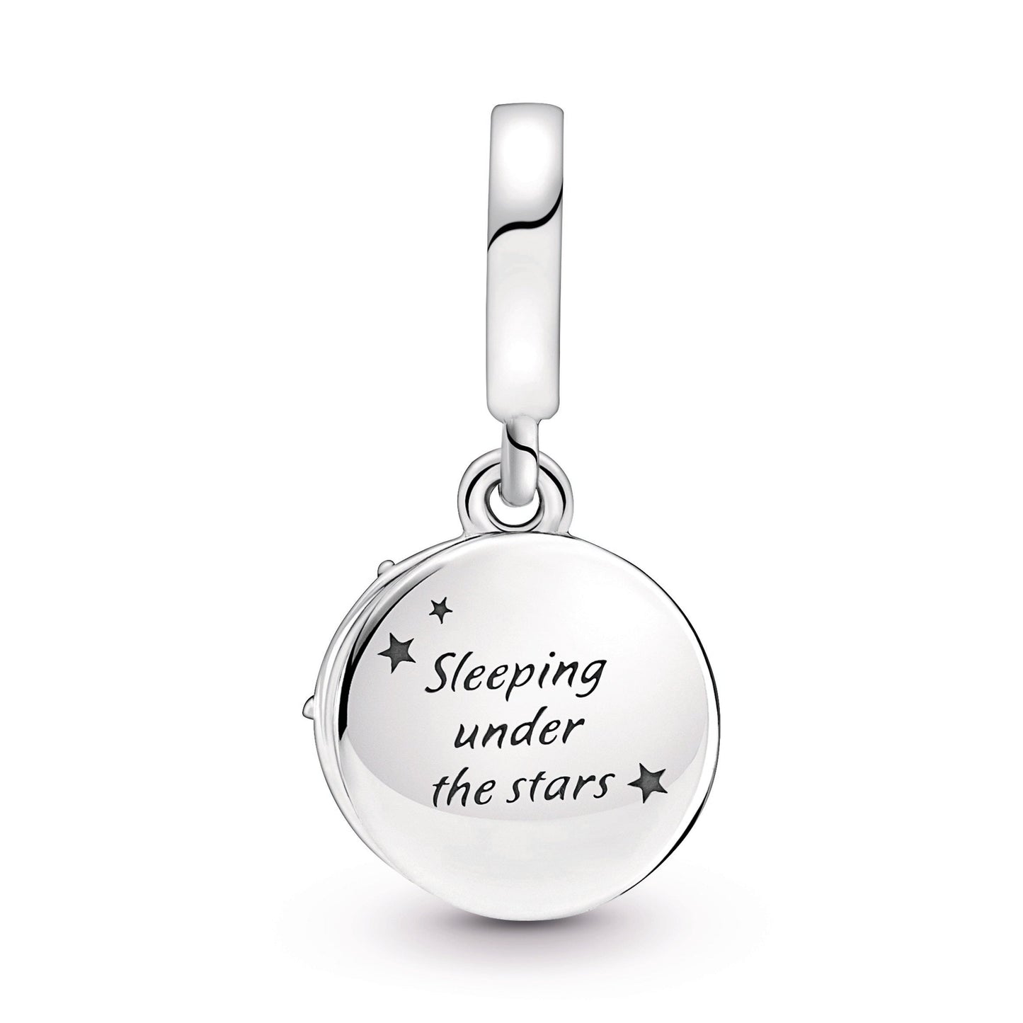 Camping Night Sky Double Dangle Charm Premium Fashion Jewelry Gift Collection