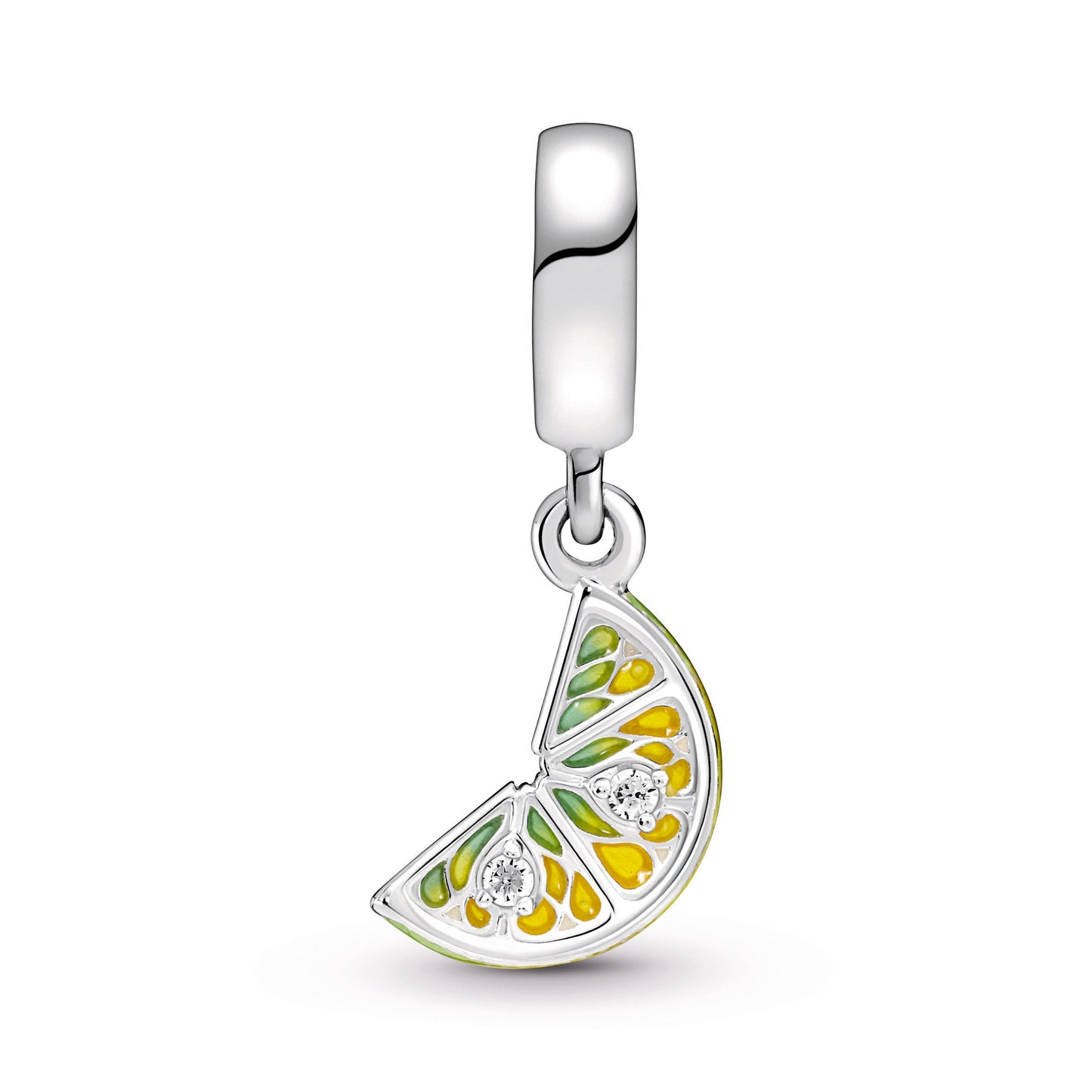 Lemon Slice Sparkling Fruit Dangle Charm Premium Fashion Jewelry Gift Collection