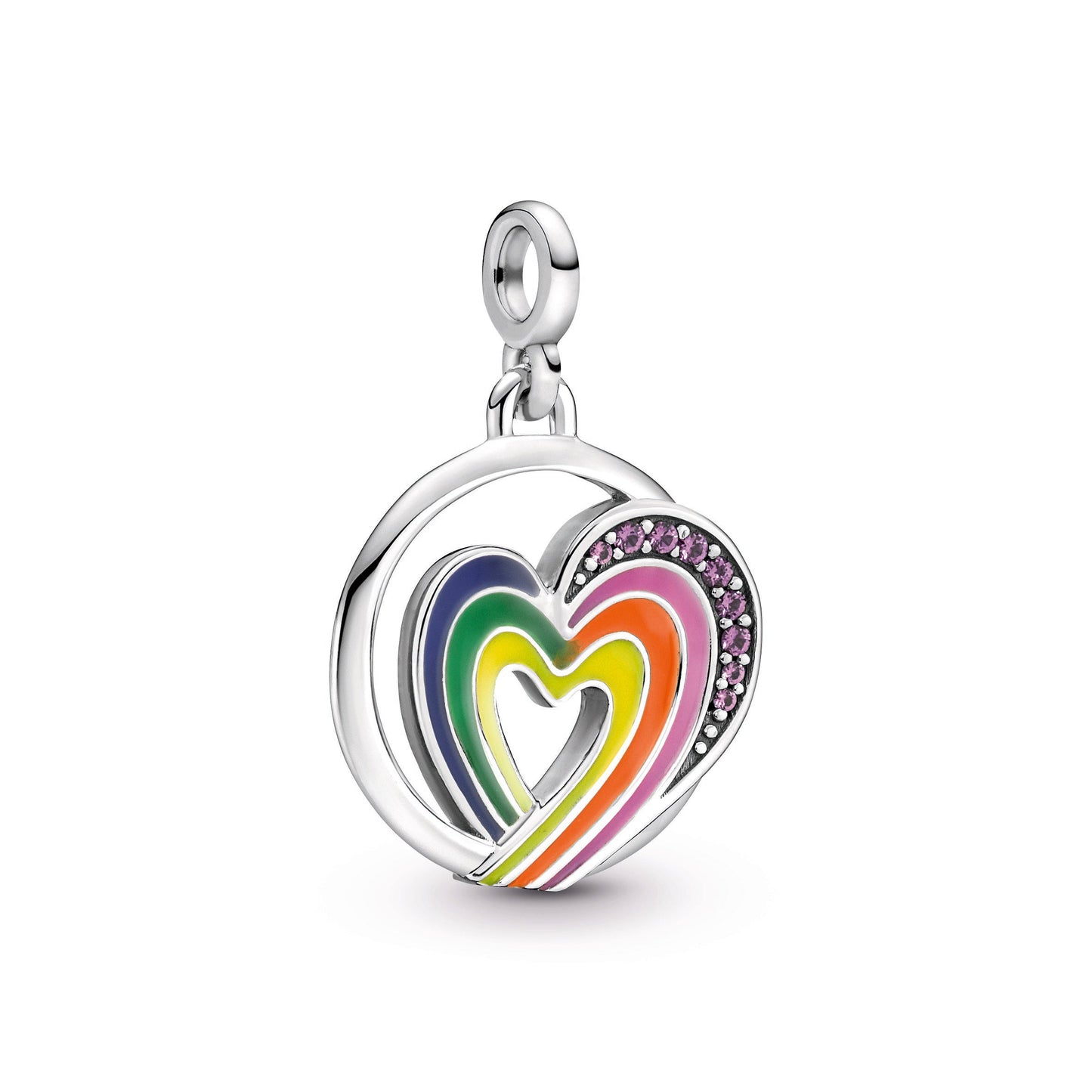 Pandora ME Rainbow Heart Bracelet Styled Set Premium Fashion Jewelry Gift Collection