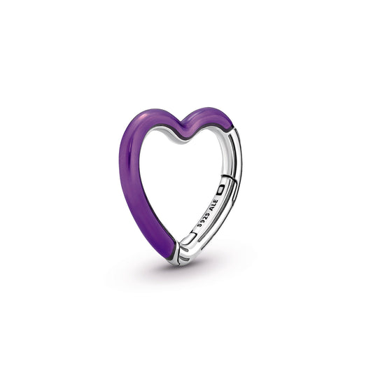 Pandora ME Bright Purple Styling Heart Connector Premium Fashion Jewelry Gift Collection