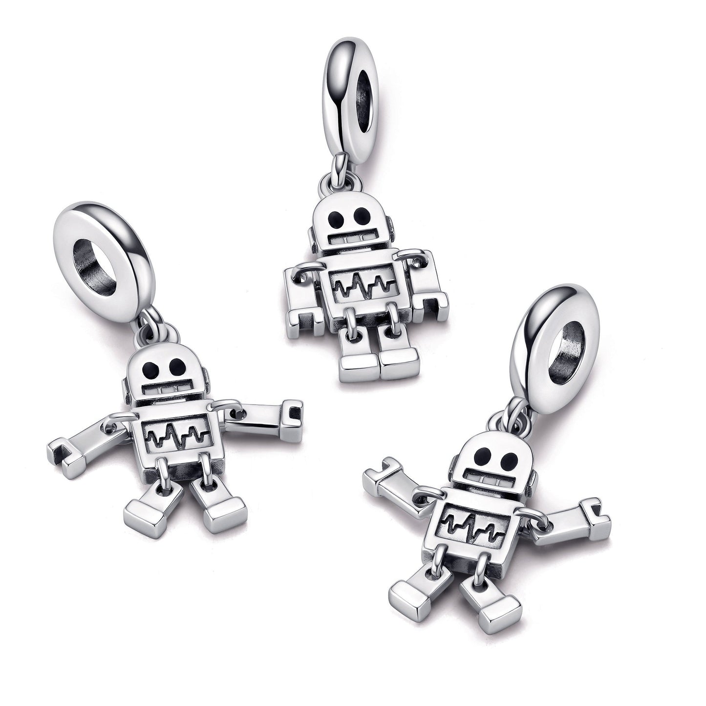 Bestie Bot Robot Dangle Charm Premium Fashion Jewelry Gift Collection