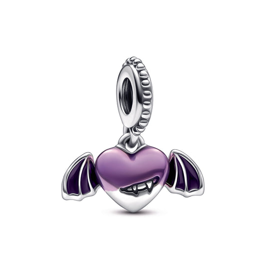 Vampire Winged Heart Dangle Charm Premium Fashion Jewelry Gift Collection