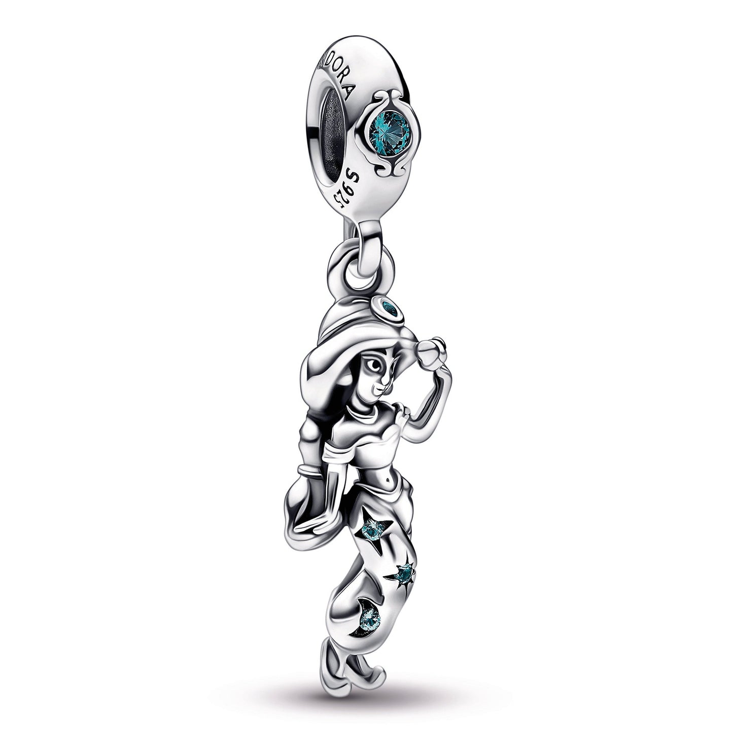 Disney Aladdin Princess Jasmine Dangle Charm Premium Fashion Jewelry Gift Collection