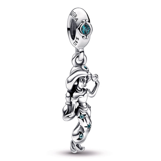 Disney Aladdin Princess Jasmine Dangle Charm Premium Fashion Jewelry Gift Collection