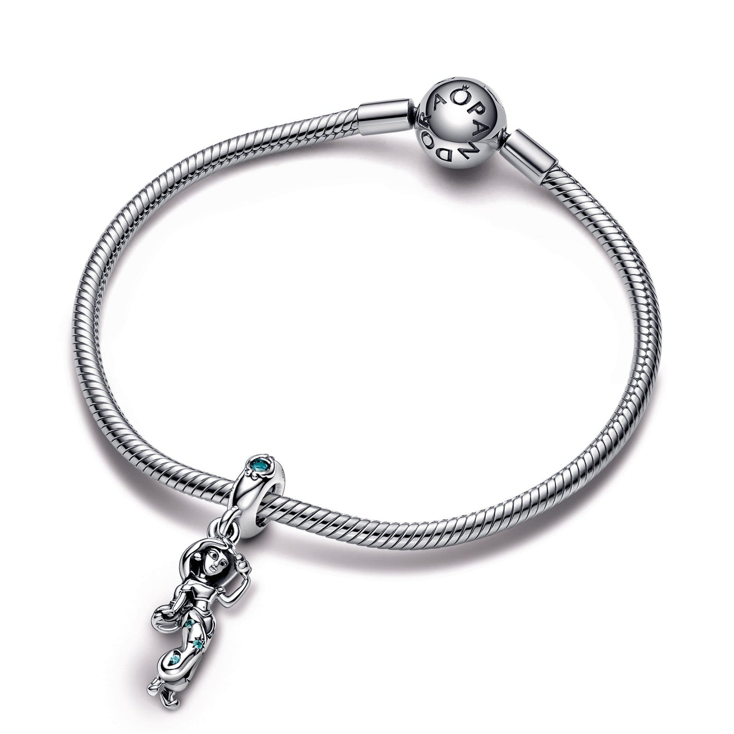 Disney Aladdin Princess Jasmine Dangle Charm Premium Fashion Jewelry Gift Collection